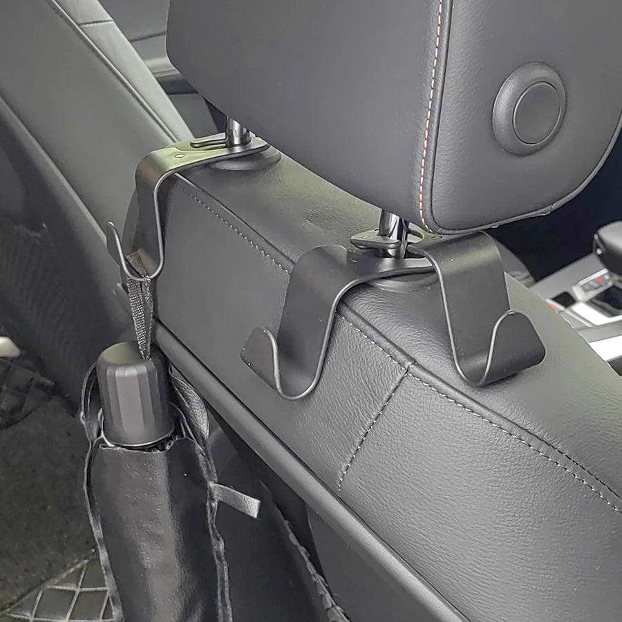 4Pcs Car Headrest Hooks Hanger for Bags Seat Back Organizer Holder