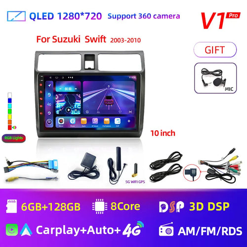 2din Android 11 Car Radio for Suzuki Swift 2003 - 2006 2007 2008 2009