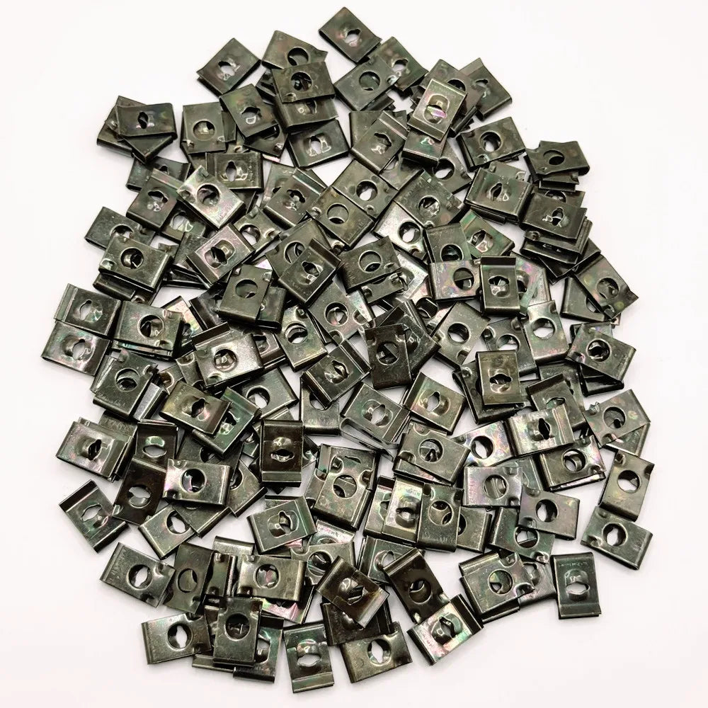 100pcs Metal Self Tapping Fasteners for Auto Ushaped Clip Screws
