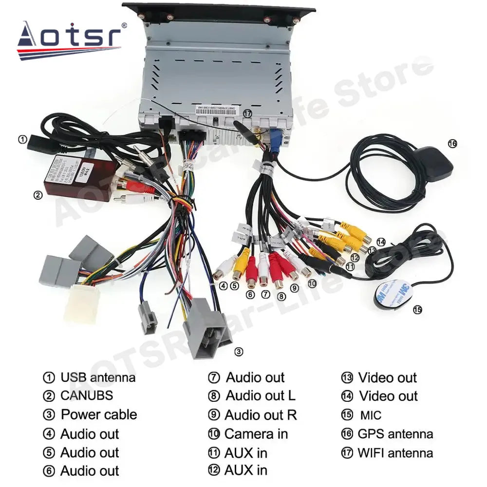 Automotive Multimedia Android 13 For Honda Pilot 2009 2010 2011 2012