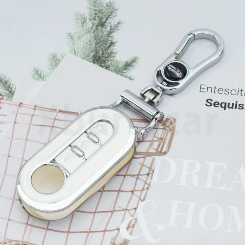 3 Buttons TPU Car Key Cover Case Remote Auto Folding Flip Key Case for