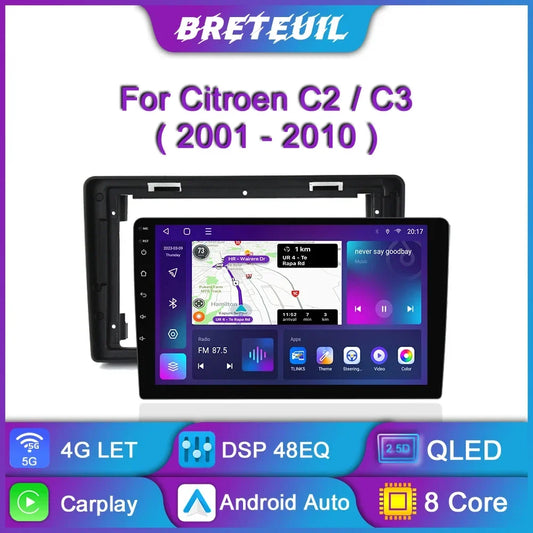For Citroen C2 C3 2001 2002 2003 - 2010 Android Car Radio Multimedia