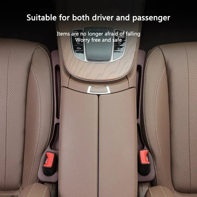 2Pcs Car Seat Gap Filler Organizer PU Waterproof Universal Car Seat