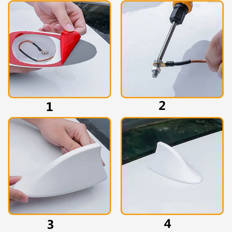 Car Radio Shark Fin Car Shark Antenna Radio FM Signal Design For All