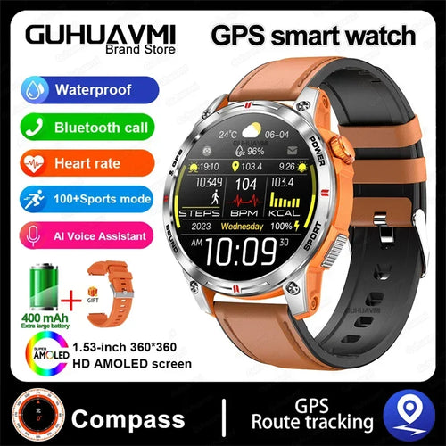Outdoor Professional GPS Trajectory Smart Watch 1.5" HD Screen