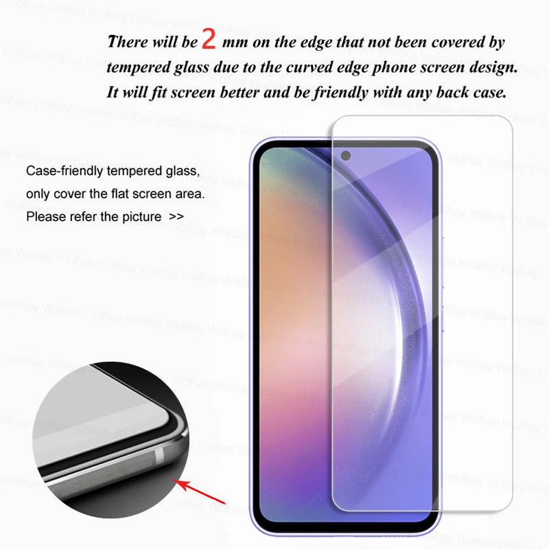 2/4PCS Screen Protector For Samsung Galaxy A54 5G Tempered Glass