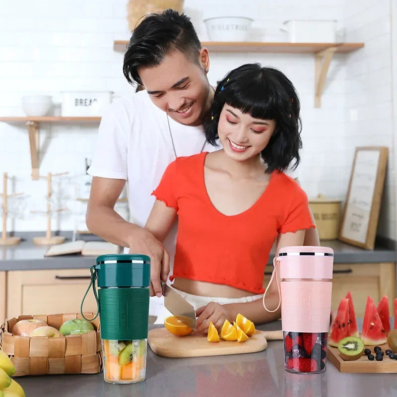 Wireless Mini Smoothie Blender Mixer Fruit Juice Maker Portable Juicer