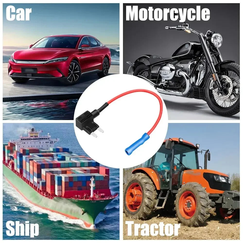 5 Pcs Add-a-Circuit Adapter APM Tap Mini Blade Micro 12V Car Fuse Box