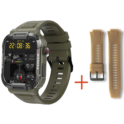 Military Smart Watch Men GPS Tracker Bluetooth Call Fitness Waterproof