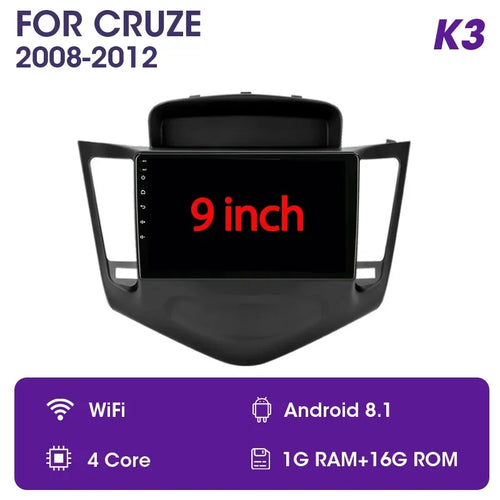 For Chevrolet Cruze 2008-2014 Carplay Android 12 Car Radio Multimedia
