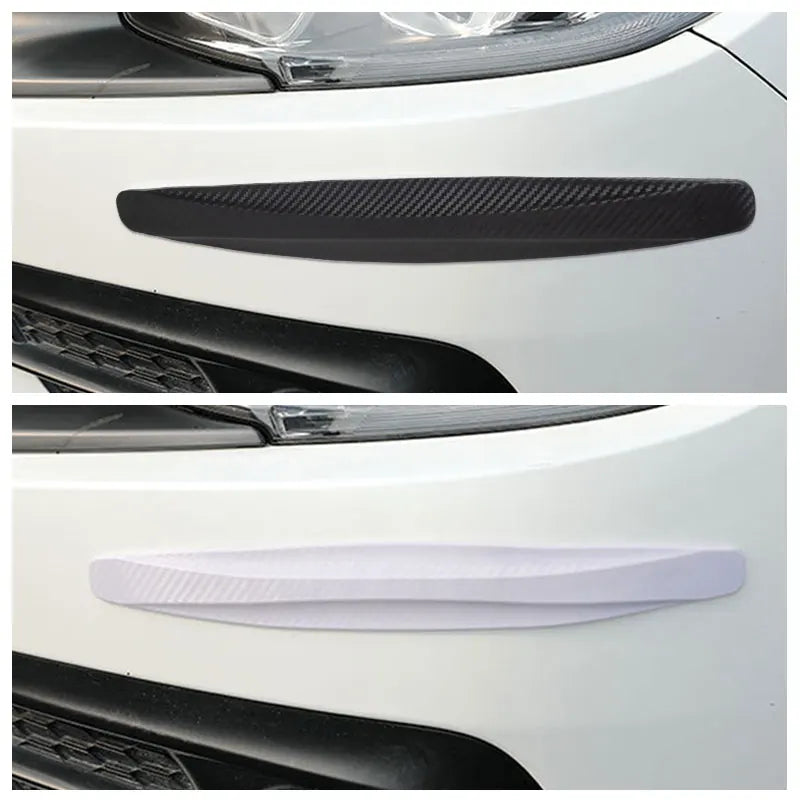SEAMETAL 2Pcs Car Bumper Protector Strip Anti Scratch Car Edge Stick