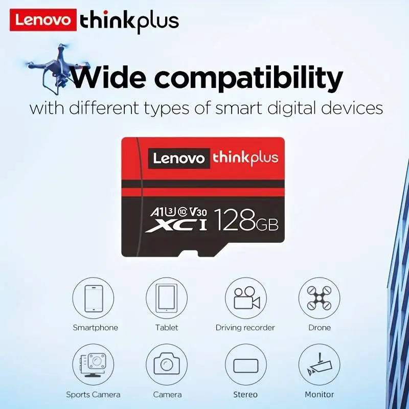 Lenovo ThinkPlus Mini SD Card Class 10 TF Flash Card 256GB 128GB 64GB