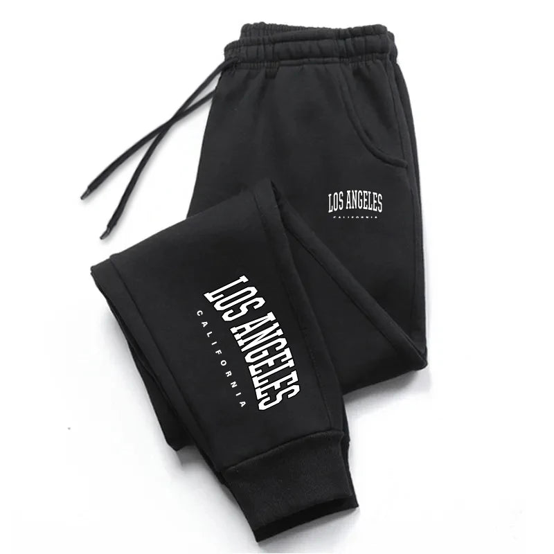 Los Angeles Womens Mens Sweatpants Elastic waist Casual Outdoors