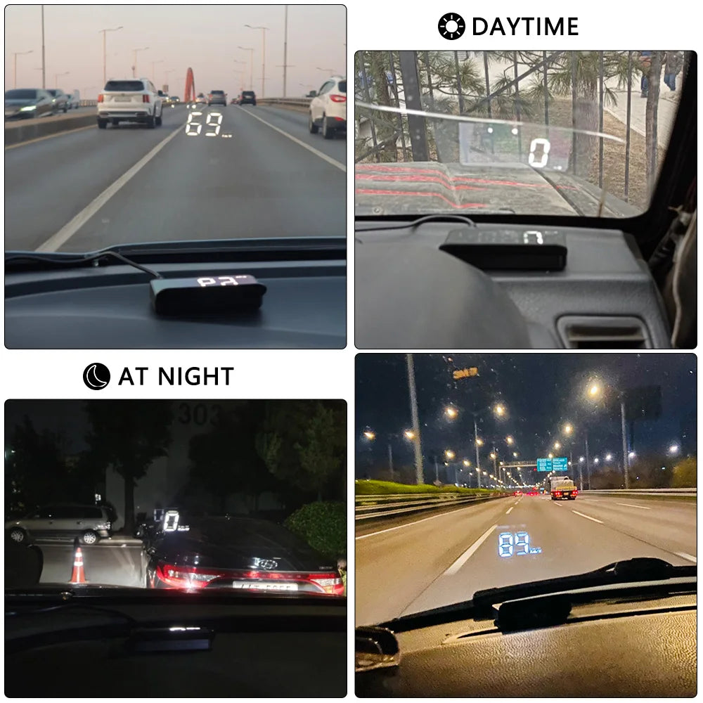 Geyiren M3 OBD2 GPS Car Speedometer Head Up Display Speed Alarm HUD