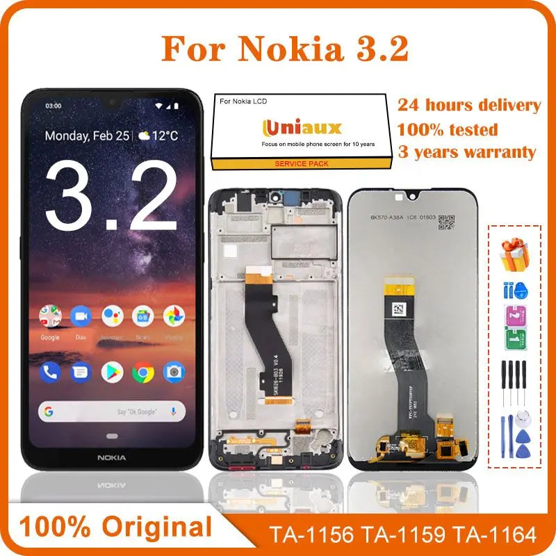 LCD For Nokia 3.2 LCD Display Touch Screen Assembly Digitizer