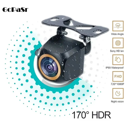 AHD 1920x1080P Car Rear View Camera 200° For Fisheye Golden Lens Full