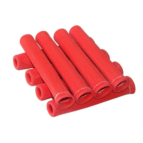 8Pcs/Set Spark Plug Wire Boots 1200˚F Heat Shield Protector Sleeve Car
