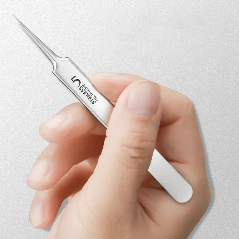 German Ultra-fine No. 5 Cell Pimples Blackhead Clip Tweezers Beauty