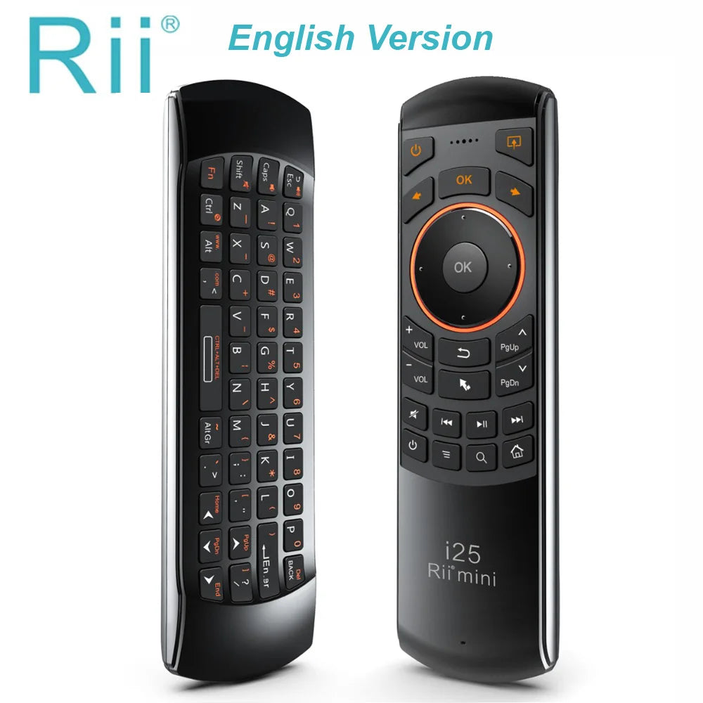 Rii i25 2.4G Mini Wirless Air Mouse Keyboard With IR Remote Control PC