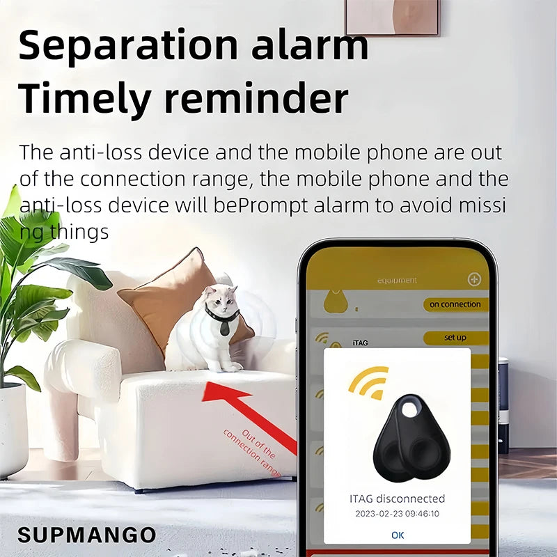 Mini GPS Mobile BT Anti-Lost Tracker Two-way Positioning IOS Android