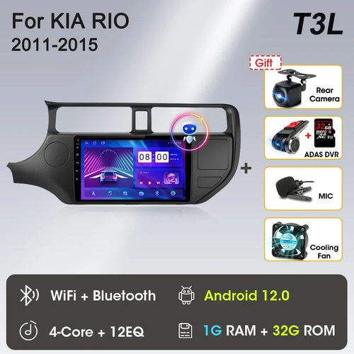 Srnubi Android 12 Car Radio for KIA K3 RIO 2011 2012 2013 2014 2015