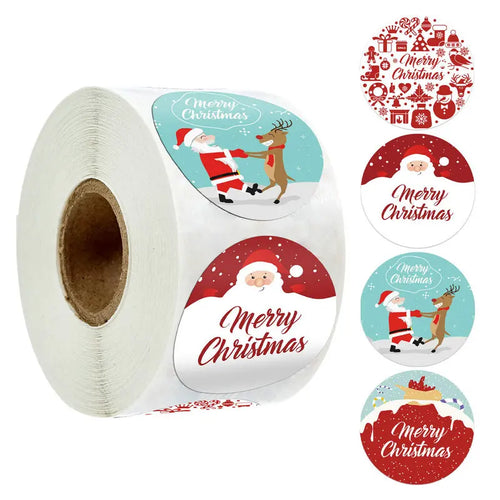 Christmas gift stickers decorative sealing sticker Merry Christmas