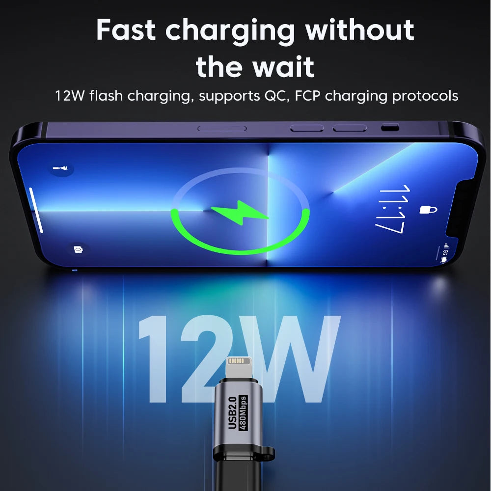 Micro USB To Type C Adapter Mini USB To USB C 480Mbps Fast Data