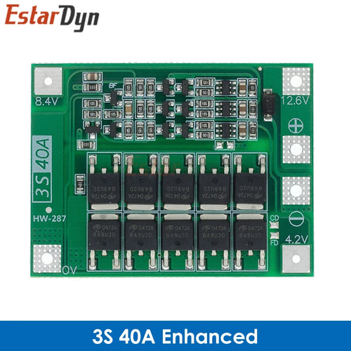 2S 3S 4S 5S Li-ion Lithium Battery 18650 Charger BMS 20A 25A 30A 40A