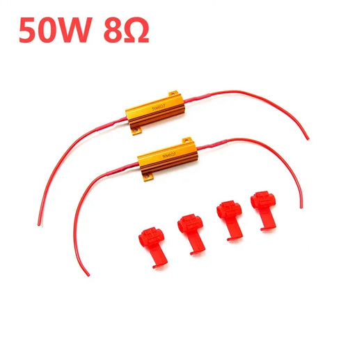 2Pcs Car LED Canbus Decoder 25W 25Ohm Load For Automobile Turn Signal