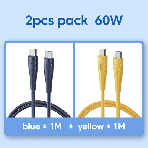Toocki 2 Pack 100W USB C Cable Type C For Xiaomi Pro Realme Redmi Note