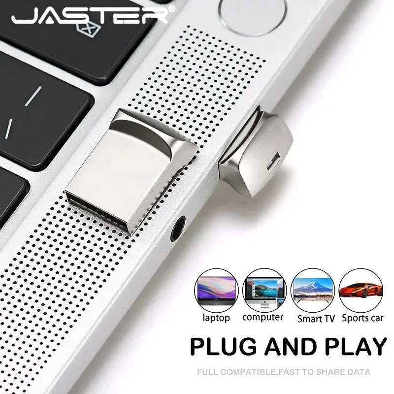 JASTER Super Mini Metal USB Flash Drives 64GB Creative Business Gifts