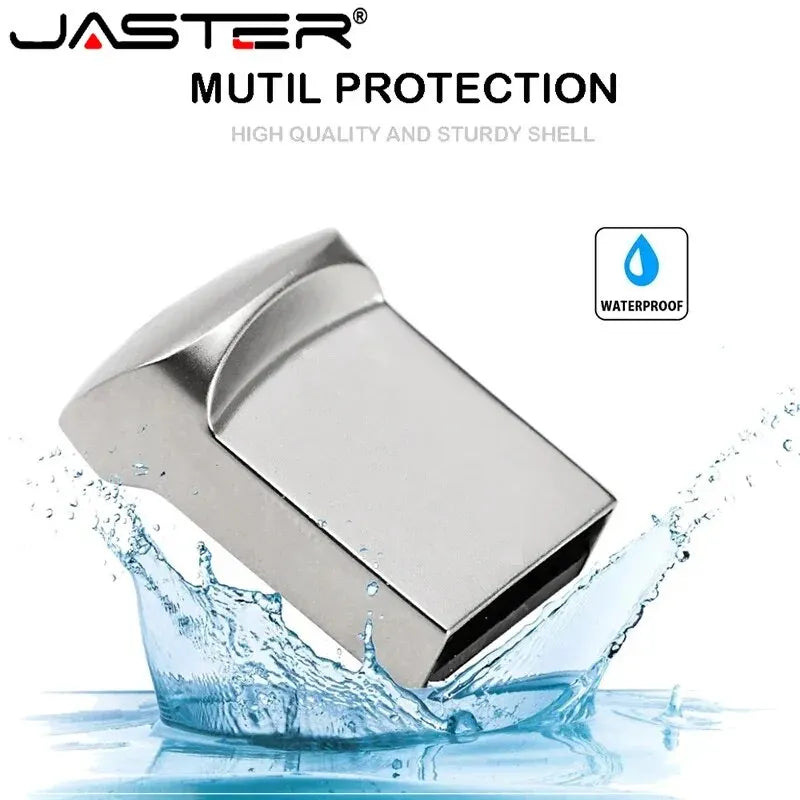 JASTER Super Mini Metal USB Flash Drives 64GB Creative Business Gifts