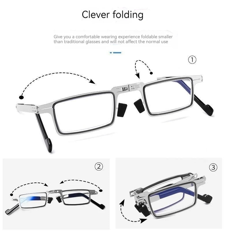 Ultra Lightweight Glasses, HigH-definition Foldable, Anti Blue Light