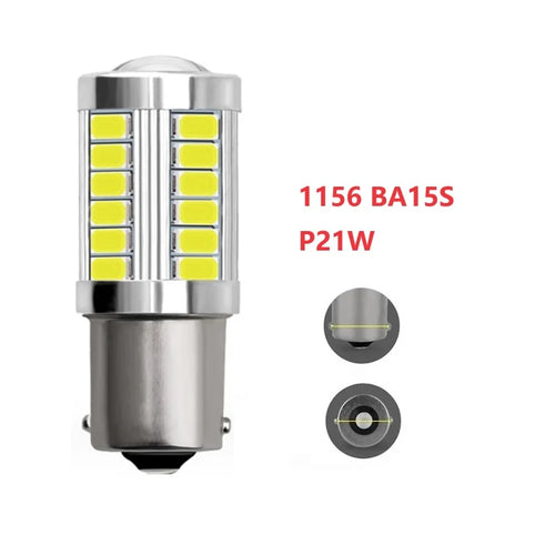 2x 1156 LED BA15S P21W PY21W BAY15D 5630 5730 33SMD LED Bulb BAU15S