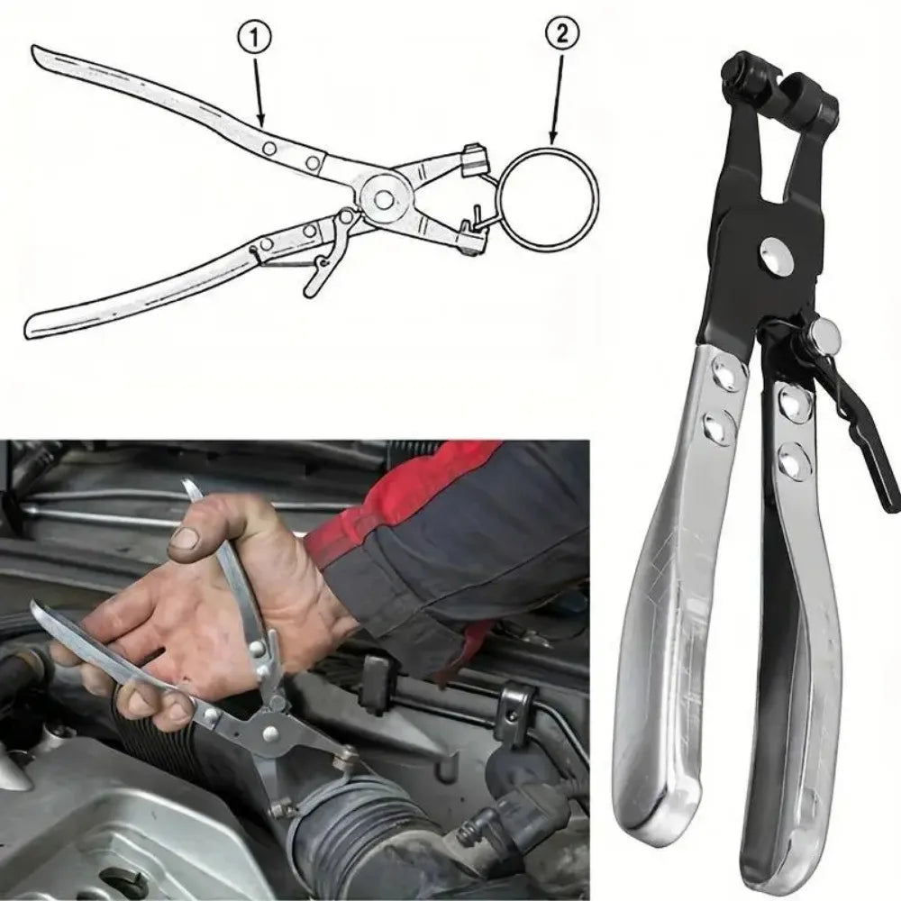 Car Water Pipe Hose Clip Pliers Clamp Swivel Drive Jaw Locking Tool