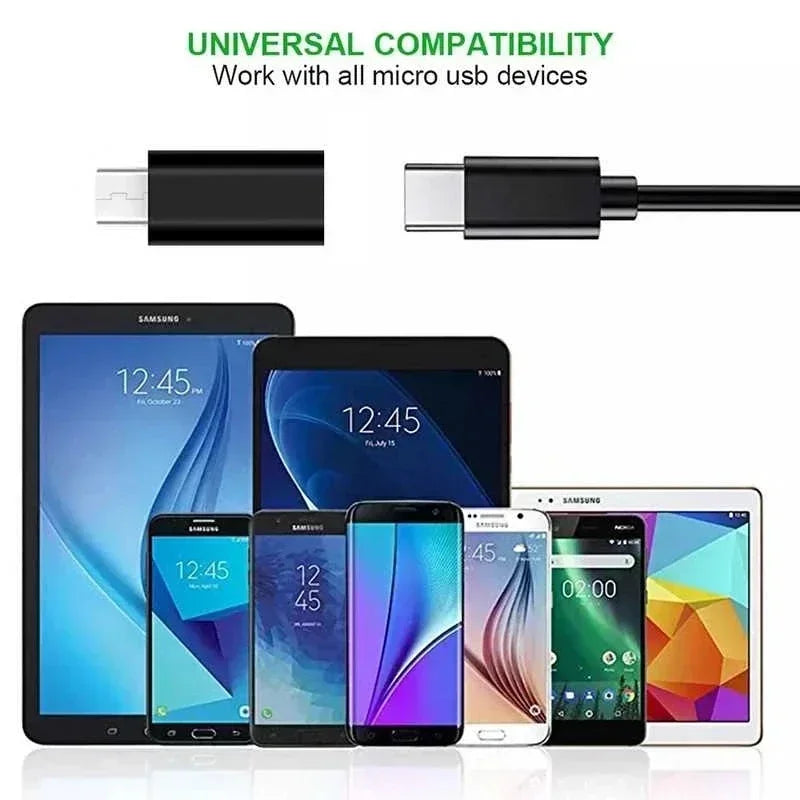 4/2/1PCS Mobile Phone Adapters Micro USB Male To Type C USB C Female