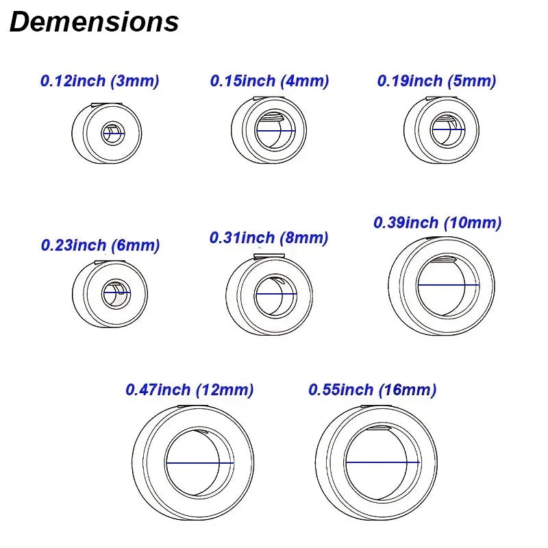 Drill Stoper Collar Set Stop Bit Ring Shaft Limit Metric Lock Steel