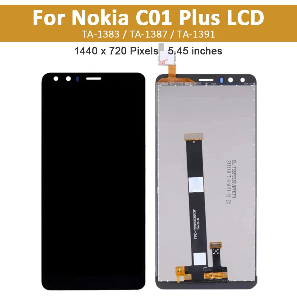 5.45" Original For Nokia C01 Plus LCD Display TA-1383 TA-1387 TA-1391