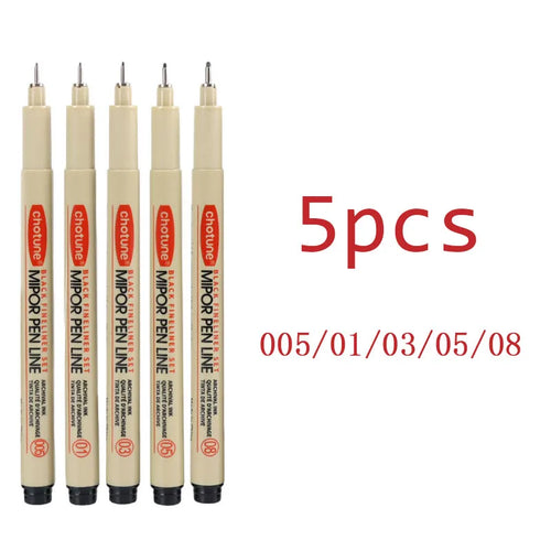 Art Manga Outlining Pen Pigment Liner Micron Pen Marker set Hook Line