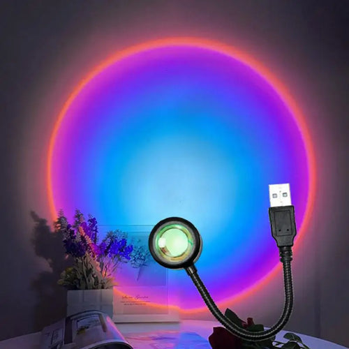 RGB Sunset Lamp Projection Led Night Light Sunset Projection Lamp For