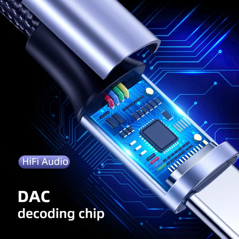 Origina Usb Type C To 3.5mm Aux Adapter Type-c 3.5 Jack Audio Cable