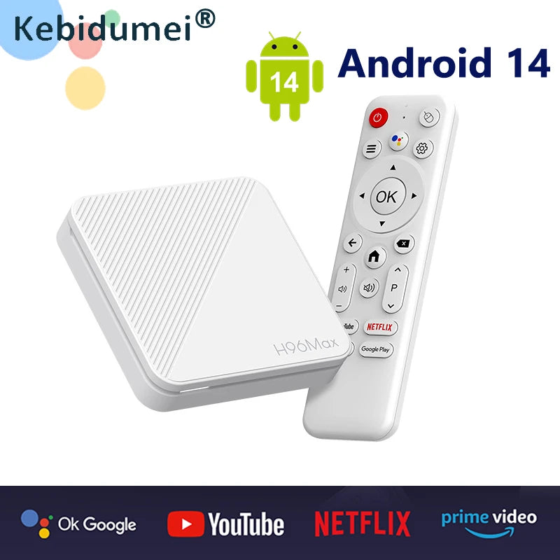 4K 2GB Android 14 Smart TV Box 8GB/16GB TV Stick HDR10+ Top Box