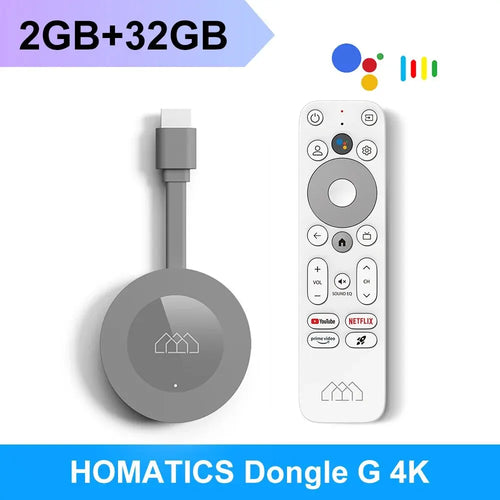 HOMATICS Dongle G 4K TV Stick with Netflix 4K Google Certified 2G32G