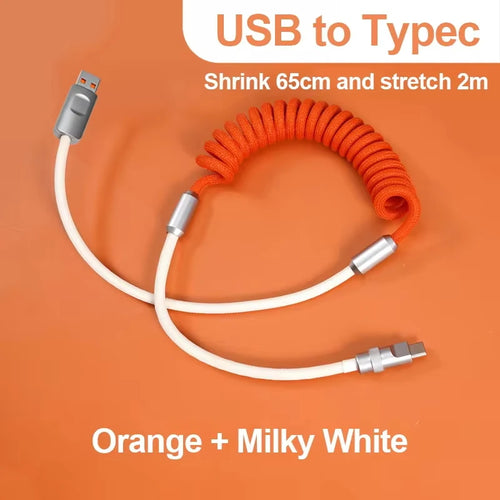 For Android 1.8M 120W Fast Charge USB Cable Quick Charge Type-C