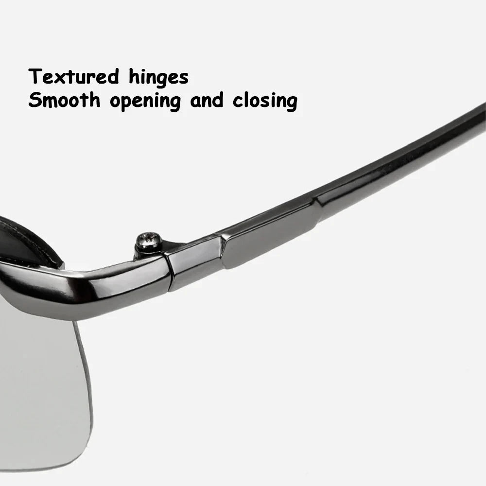 Photochromic Sunglasses Men Polarized Driving Chameleon Glasses Male