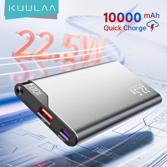KUULAA 22.5W Power Bank 10000mAh Portable Charger PowerBank Fast