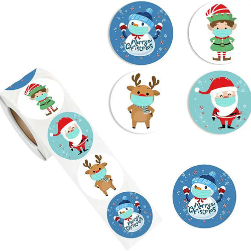 Christmas gift stickers decorative sealing sticker Merry Christmas