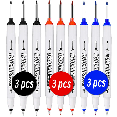 20mm Double-Tip Deep Hole Long Head Nib Markers For Metal Pen