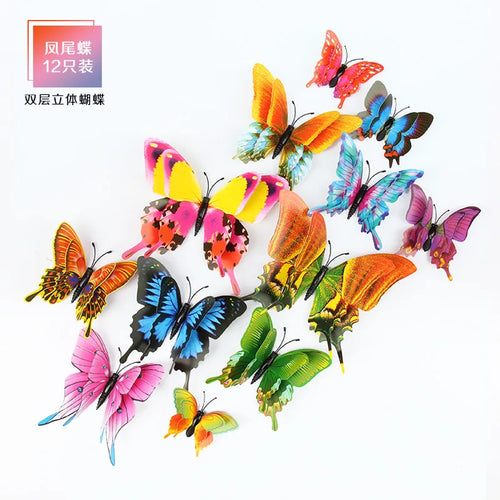 3D Butterfly Wall Stickers Decor Butterflies for Wedding Decoration