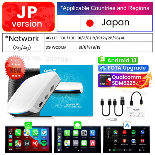 2024 CarlinKit CarPlay Ai TV Box Android 13 SDM660 6225 HDMI Streaming